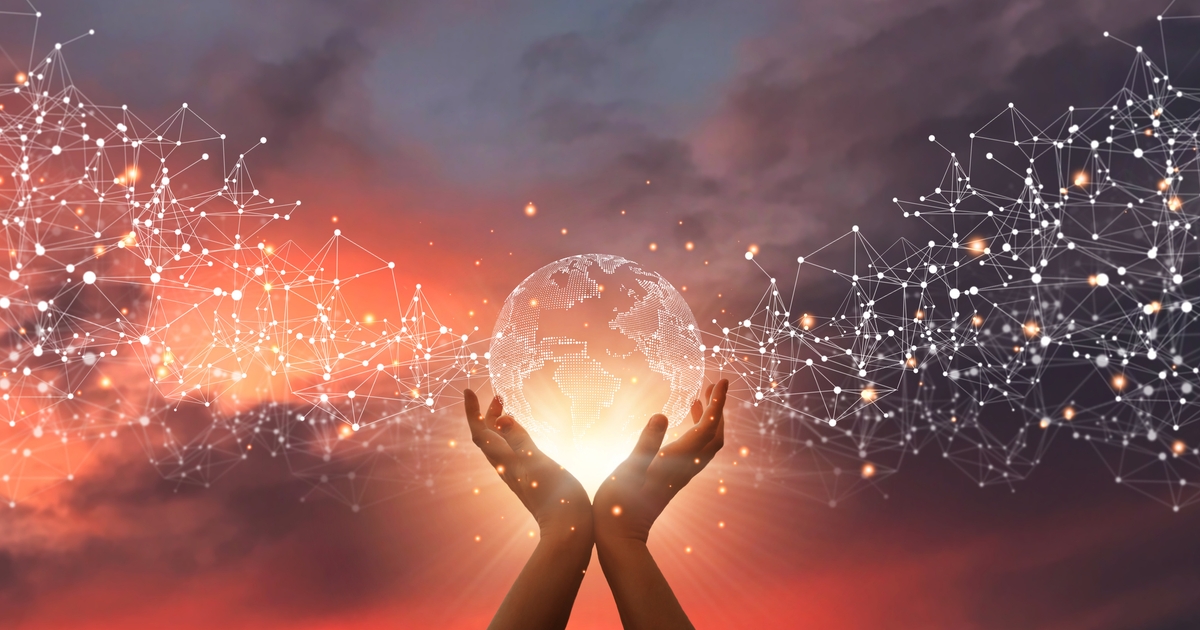 Guest walking in nature unplugged